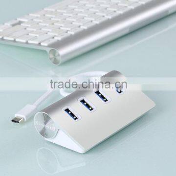 High Performance 4 port usb type-c hub, type c change to 4 port 3.0 usb hub