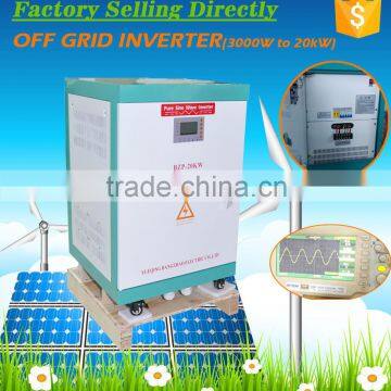 20kw 3 phase solar energy pure sine wave inverter with charge