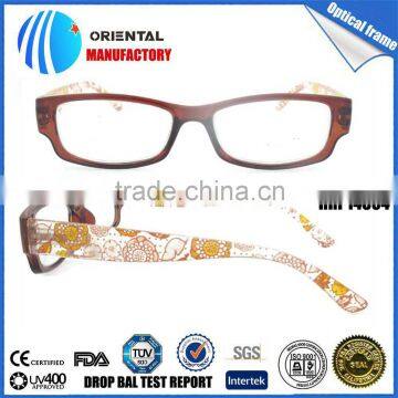 Floral Pattern Chromatic Translucent Reading Glasses