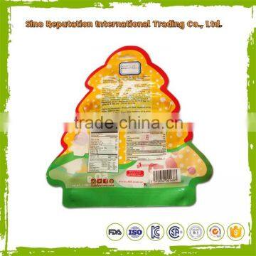 Irregular /special shape zipper plastic bag with hanging hole