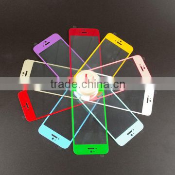 colorful mobile phone screen protect case tempered glass screen protector for iphone 5s/5c/5