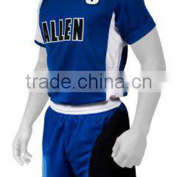 Blue and White Color Volley Ball Men Uniforms