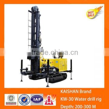 High Quality 300M Depth KW30 water drilling rigs for sale in india