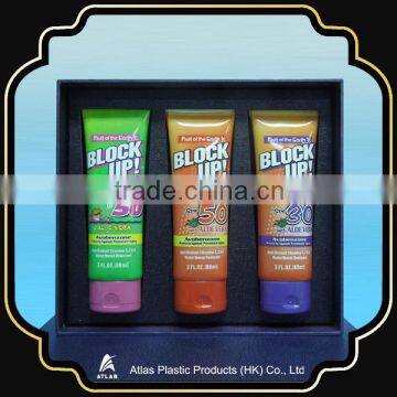 Sunscreen Cream Plastic Cosmetics Tube With Elegant Packaging