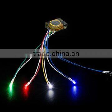 taizhou cheap led lights for shoes cap hat clothes with wire