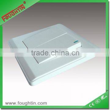 PC Material Wall Switch 10A 250V 2 Gang 2 Way Switch