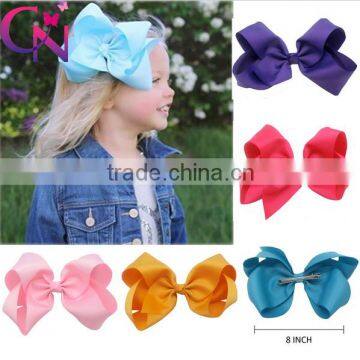 6 inch Big Hair Ribbon Bows Girls' Hair Accessories Bow hair Clip Baby Bows clip