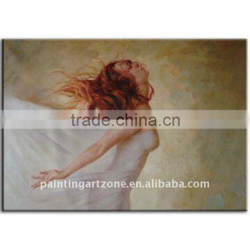 Sexy woman oil painting impressionist style