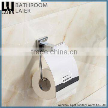Simple Latest Styles & Innovations Covered Zinc Alloy Chrome Finishing Bathroom Sanitary Items Wall Mounted Toilet Paper Holder photo-2