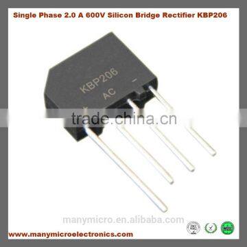 Single Phase 2.0 A 600V Silicon Bridge Rectifier KBP206