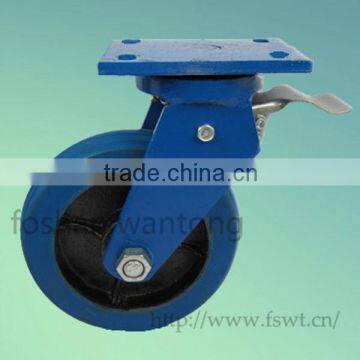 Top Plate Swivel 150mm Heavy Duty Locking Caster Wheel