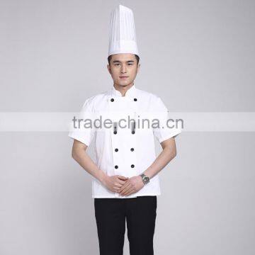 customized with good quality cotton/polyester traditional chinese chef coat