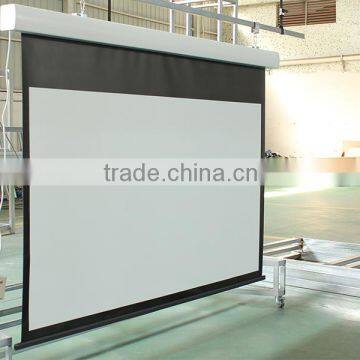 Projection Screen Roll up Tab Tensioned Electric Motorised Projector Screen photo-5