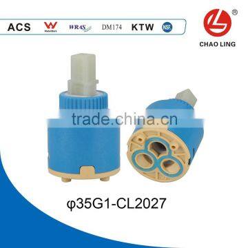 35mm Double-level seal Flat Base Plastic Faucet Cartridge