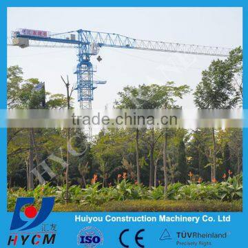 52m jib length hydralic telescopic Head-Top Tower Crane with 6t capacity