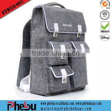 New products for 2016 felt fabric school backpack(FTB16-007)