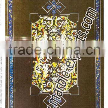 Rectangle Italian Table top , Antique Marble Inlaid Table Top, Pietre Dure Table tops