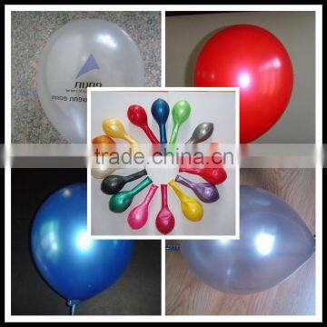 metallic printable rubber balloon