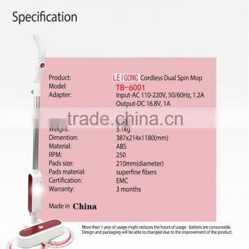 Eco-FriendlyDual spin electric mop cleaner
