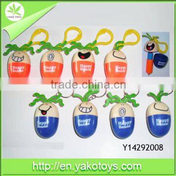 promotion gift plastic ballpen with key ring for children