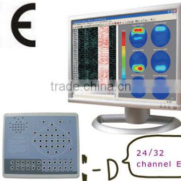 CE Approved 24 hours continuous recording 24 32 Channel Digital EEG mapping machine