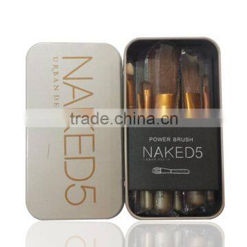Travel Kits Cosmetic Brush Synthetic Hair 7pcs Cosmetic Brush for Makeup