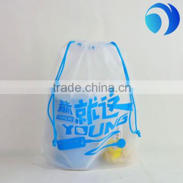 transparent plastic packaging drawstring bags pouches