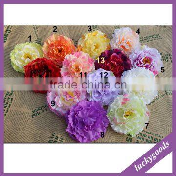 LFH-p021 fake personized hair silk flower heads wholesale