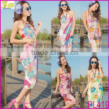 Lovely Grils Beach Dress Cover up Swimwear Swimsuit Bikini Wrap Sexy Hot Flower Beach Wear