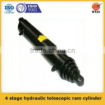 4 stage hydraulic telescopic ram cylinder made in china