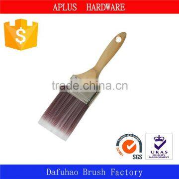 low price woven nylon brush with wooden handle