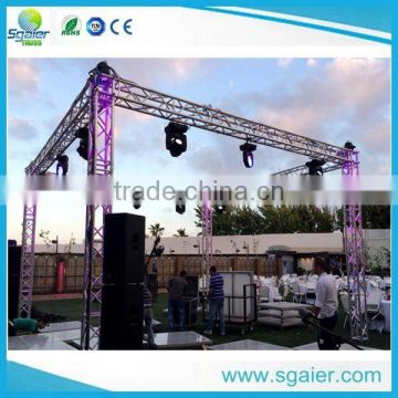 aluminum triangular/square tubular truss for event manage