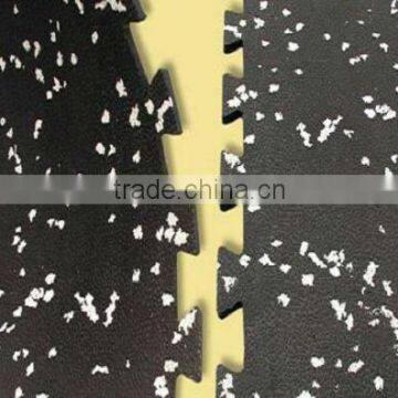 Interlocking Rubber Sport Matting with Colorful EPDM Speckles