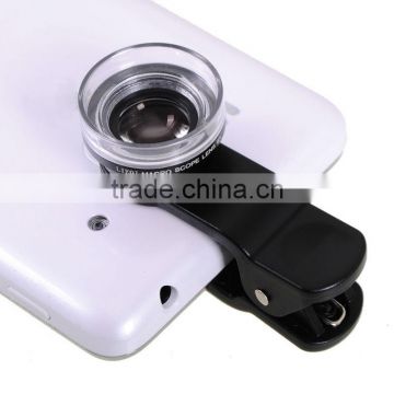 New design Universal Black Macro Scope 6X Lens with Clip for Mobile Smart Phone Tablet PC Camera