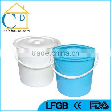 11L Cheap Plastic Bucket with Plastic Handle and Lid