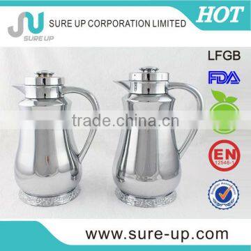 Practical decorative silver glass inner milk jug (JGDA)