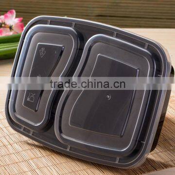 Yoyo Check Now 2 Compartment 1000ml Plastic Black Write Clear Food Storage Container photo-3