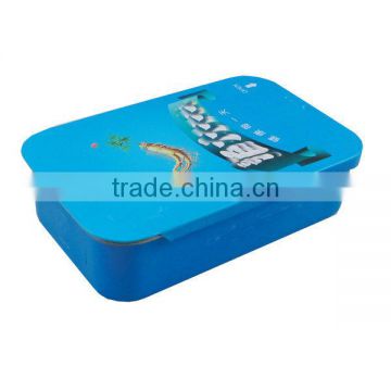 rectangular candy gift tin box