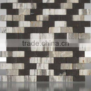 Cheap white marble mosaic tile