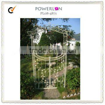 Metal Artistic Garden Arch With Bench for Outdoor Wedding photo-4