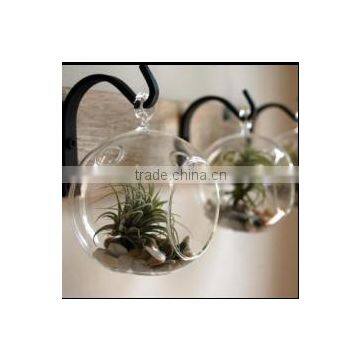 Wooden Strips Board With Wrought Iron Hooks( No Glass Globe Decor) photo-2