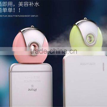 2016 Newest Mini Plug Air Humidifier for Phone Portable Personal Ultrasonic Mini Spray Humidifier for Mobile Phone photo-5