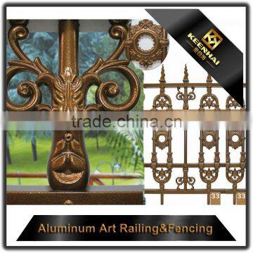 China Powder Coated Cast Aluminum Decorative Villa Garden Privacy Fence