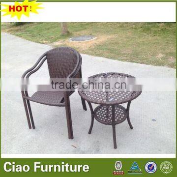 Outdoor Furniture Rattan Garden Table Set photo-2
