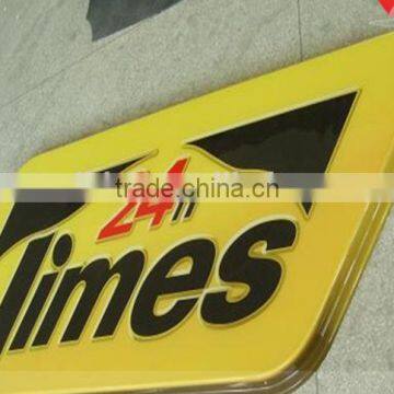 OEM plastic vacuum forming large advertising signs for outdoor