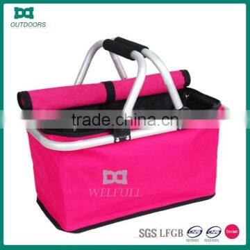 Carry collapsible foldable shopping basket