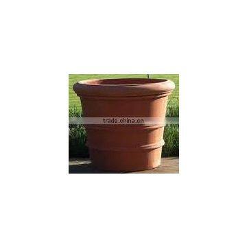 Terra cotta planters, painted terracotta pot, wash clay planter