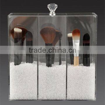High Quality Custom Clear Transparent Acrylic Makeup Brush Holder photo-4