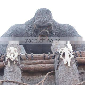 Giant orangutan sculpture figure for zoo or theme park