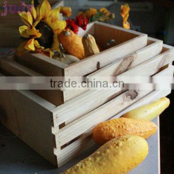 solid pine wood cheap wooden fruit crates for sale